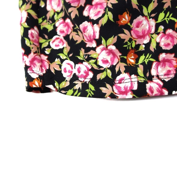 Zara NWT Floral Print Ruched Mini Skirt Medium - Picture 7 of 12